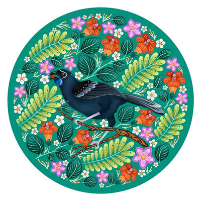 North Island Kokako 1000 Pce - Round Puzzle