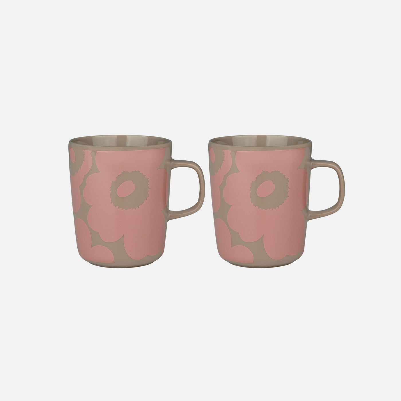 Oiva / Unikko Mug 2,5 Dl, 2 Pcs - peach