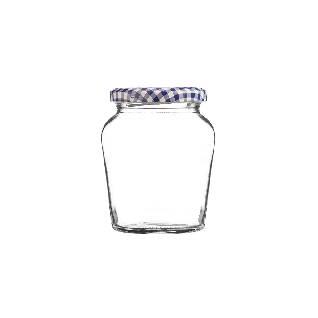 Curved Twist Top Jar 260ml CDU/12