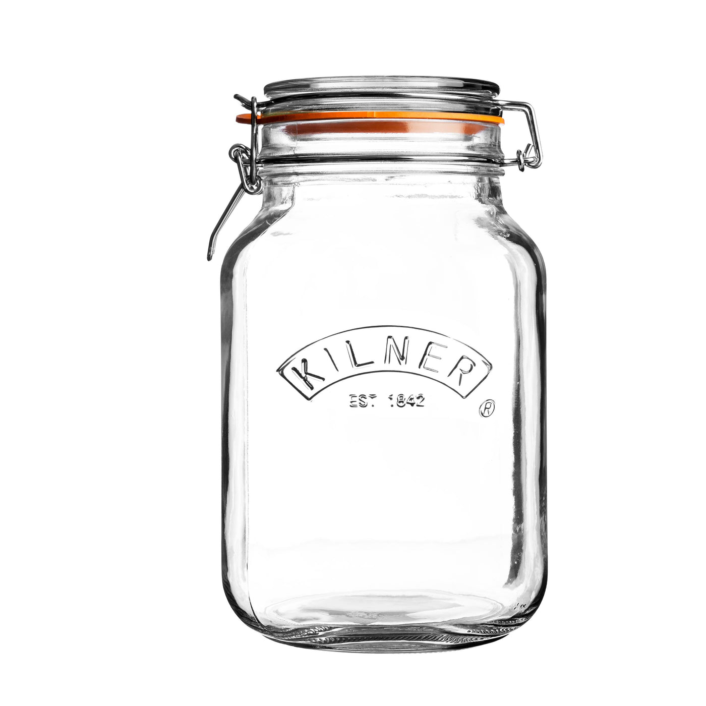 Square Clip Top Jar 2 Litre