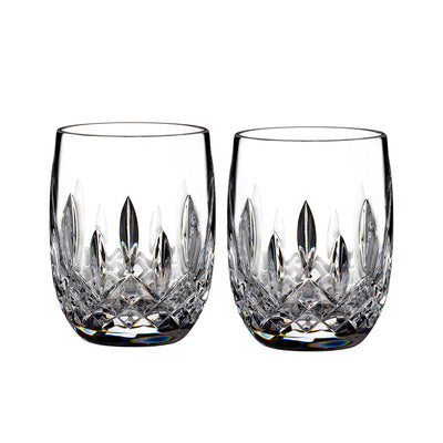 Crystal Lismore Rounded Tumbler Pair