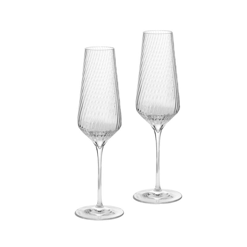 Vera Wang Swirl Stemware Flute Pair 280ml