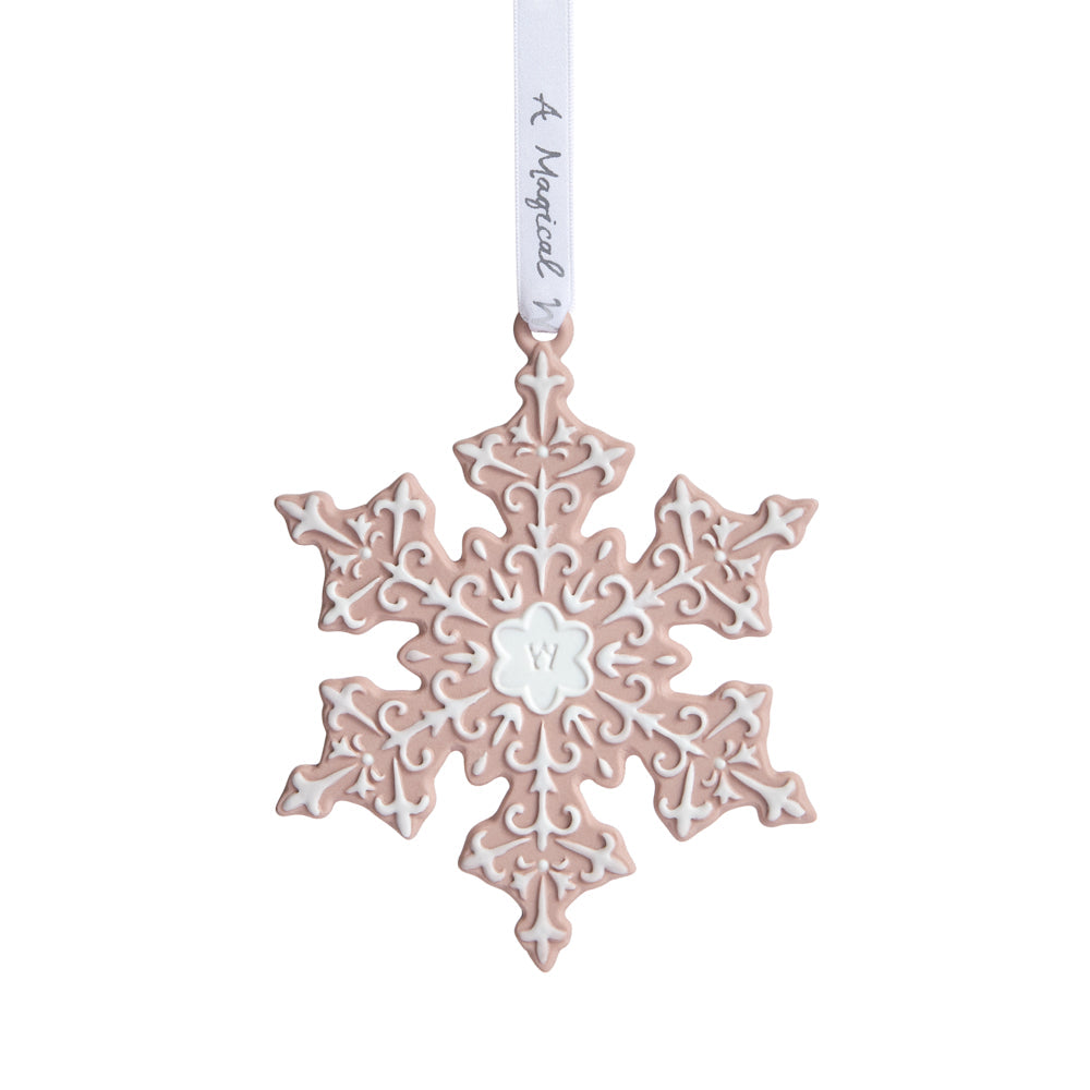 Christmas Snowflake Ornament Pink