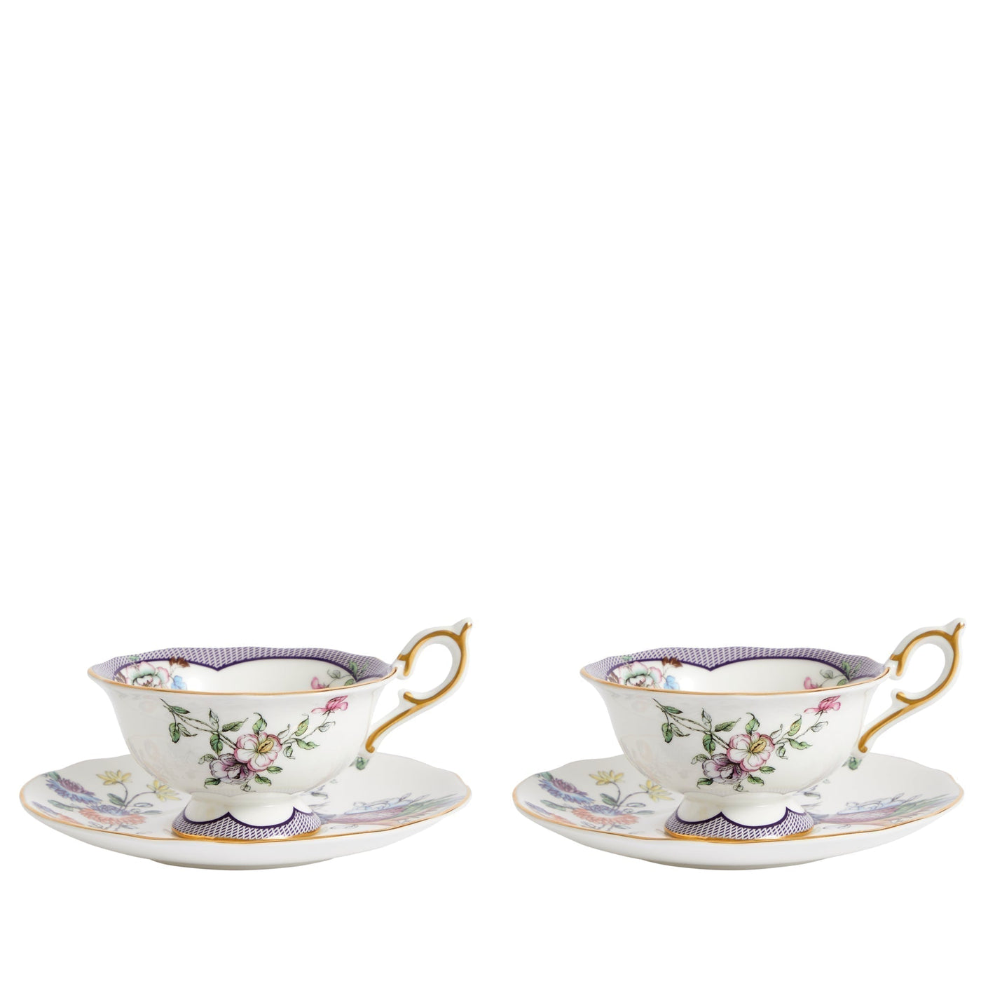 Fortune Teacup & Saucer Set of 2