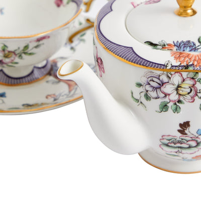 Fortune Teapot 370ml and Set of 2 Teacups & Saucers