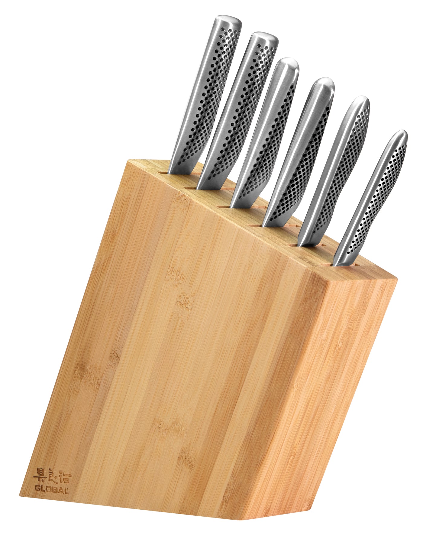 Kyoto Knife Block Bamboo - 7 Piece