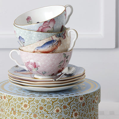 Cuckoo 2 Teacups & Saucers Gift Set