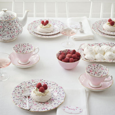 Rose Confetti Teacup/ Saucer Set