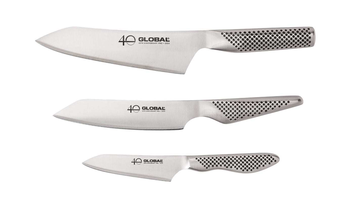 GLOBAL 40th Anniversary 3 Piece Knife Set