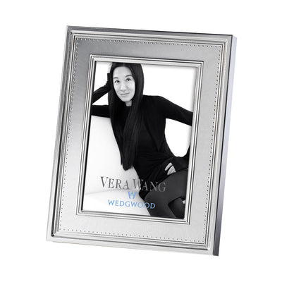 Vera Wang   Grosgrain Silver Giftware Frame 5"x7" (12.5x18cm)