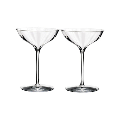 Crystal Elegance Optic Champagne Belle Coupe Pair