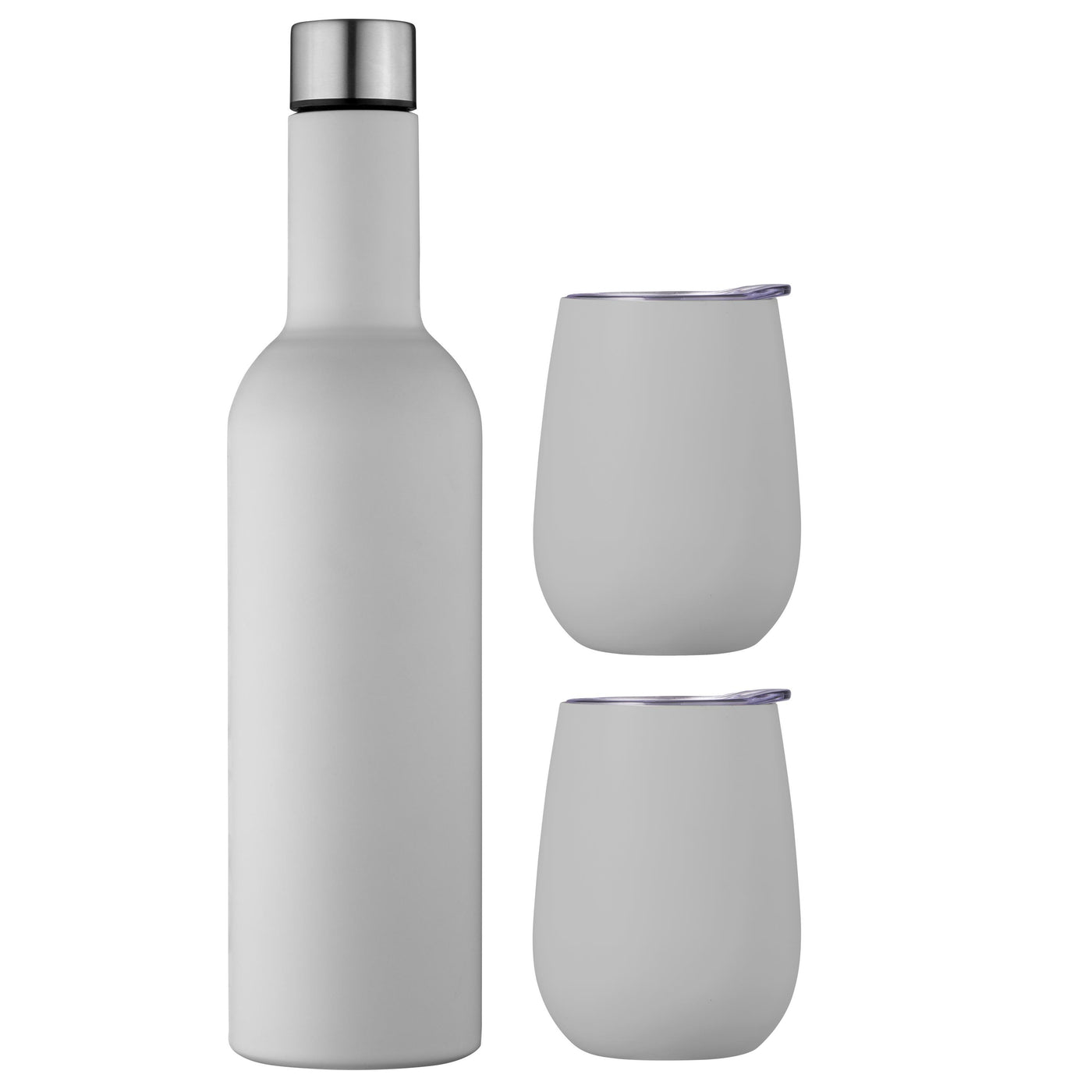 Wine Traveller Set - Dove Grey