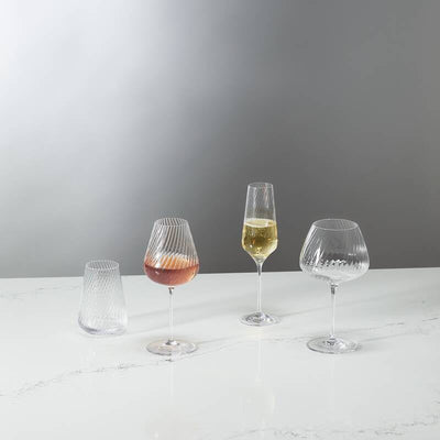 Vera Wang Swirl Stemware Flute Pair 280ml