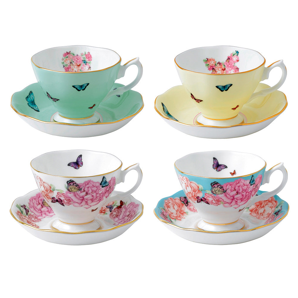 Miranda Kerr for   Set of 4 Teacups & Saucers