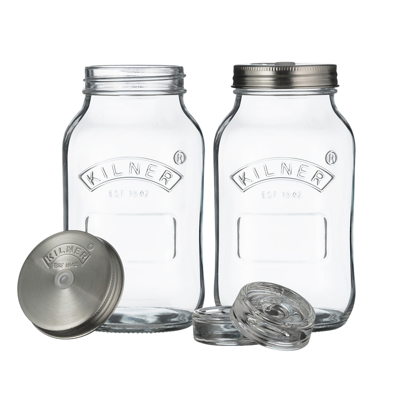 1 Litre Fermentation Jar Set Of 2