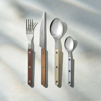 Bistrot Pearly shiny solid 4 pieces set - Natural Harmony