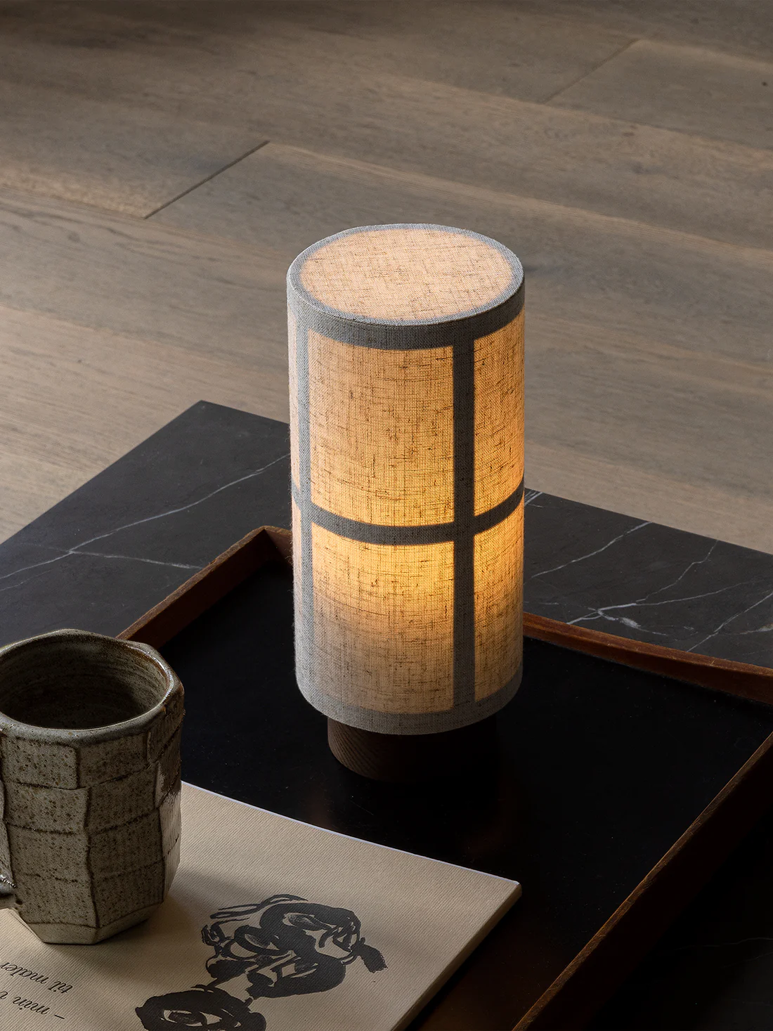 Hashira Table Lamp - Portable, Raw