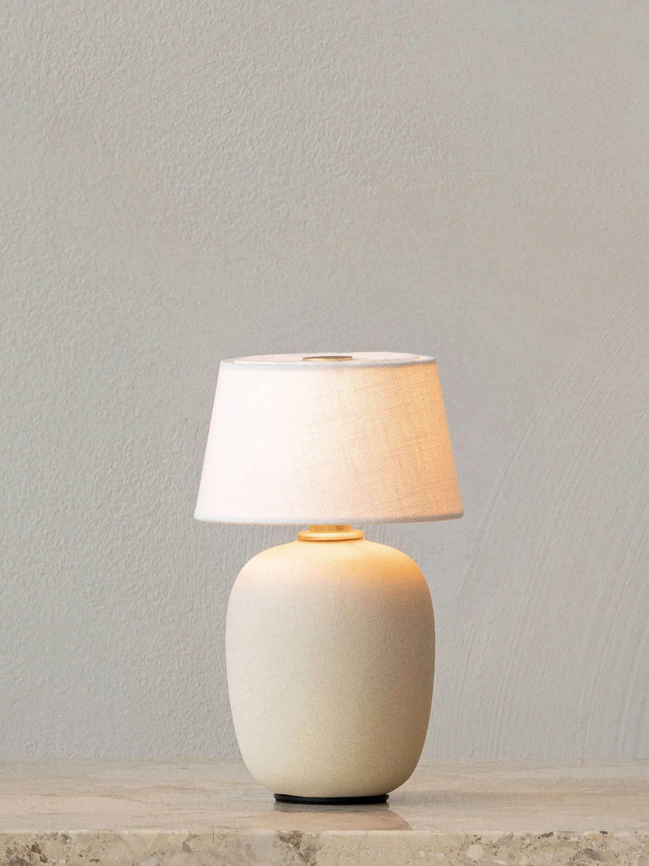 Torso Table Lamp - Portable, Sand