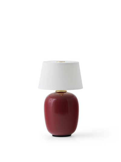 Torso Table Lamp - Portable, Ruby