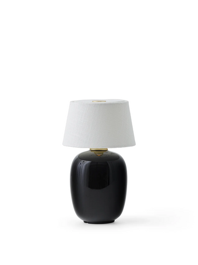 Torso Table Lamp - Portable, Black