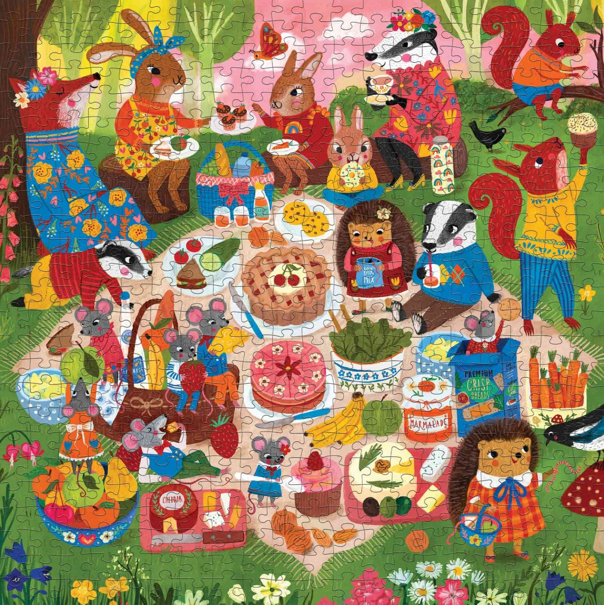 Woodland Picnic 500pc Family Puzzle