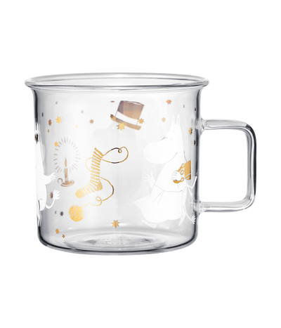 Moomin Glass Mug Sparkling Stars - 350ml