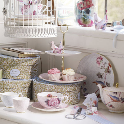 Cuckoo 2 Teacups & Saucers Gift Set