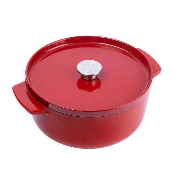 Empire Red Covered Round Casserole 26cm/5.2L