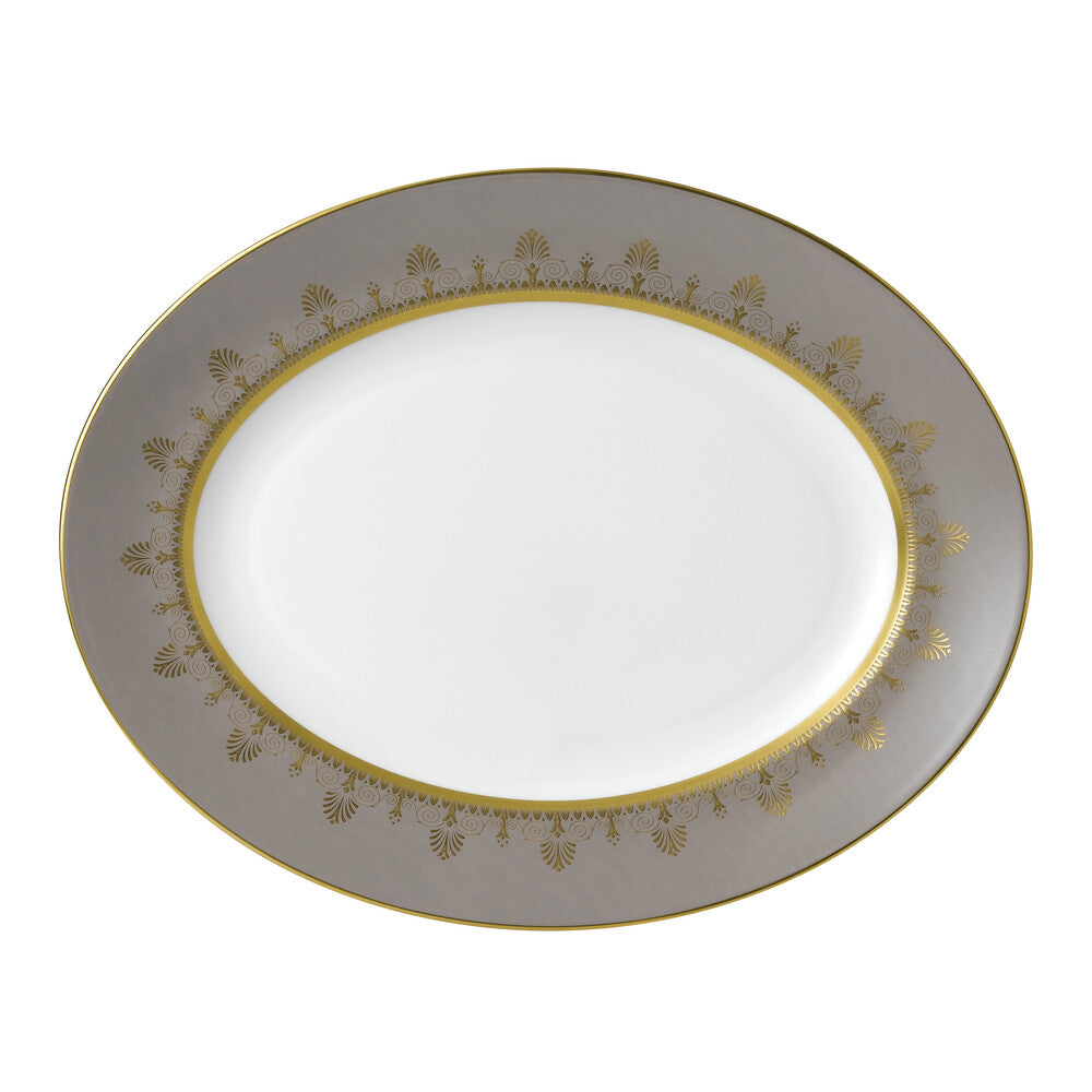 Anthemion Grey Oval Platter 35cm