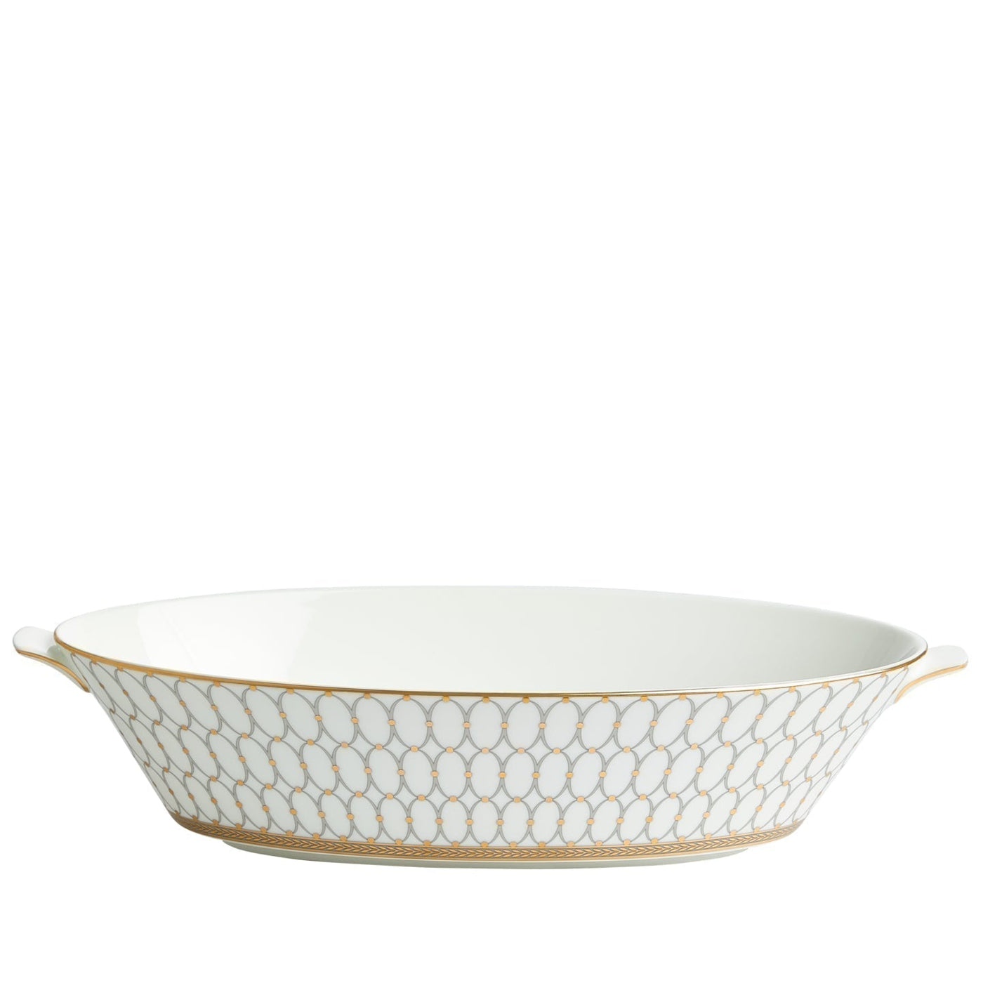 Renaissance Grey Oval Serving Bowl 33.9cm