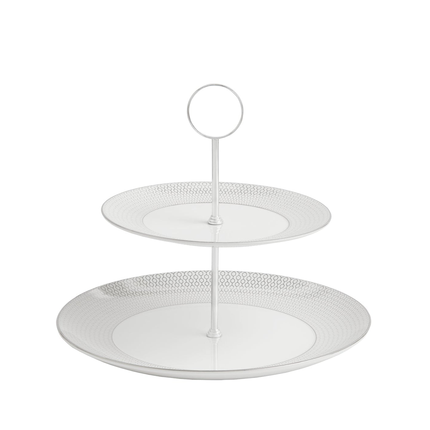 Gio Platinum 2 Tier Cake Stand