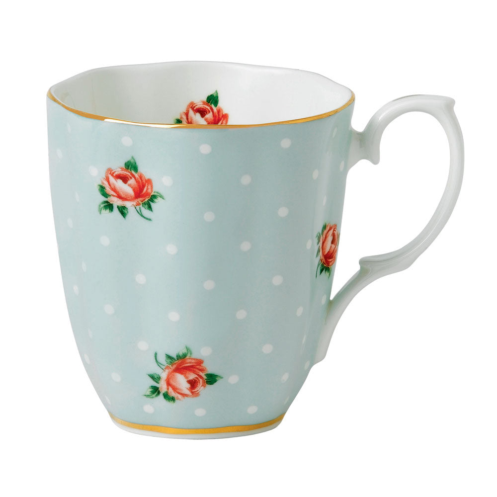 Polka Rose Vintage Mug