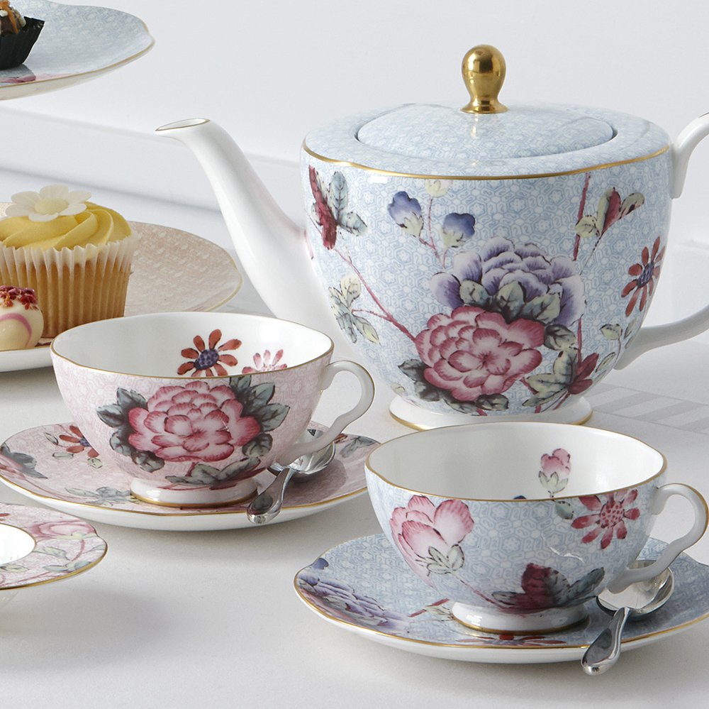 Cuckoo Peach Teacup & Saucer Set