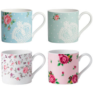 Tea Party Set of 4 Casual Mugs