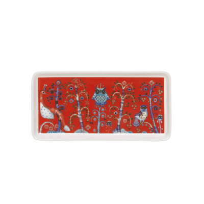 Taika Red Plate Rectangular 12x24cm