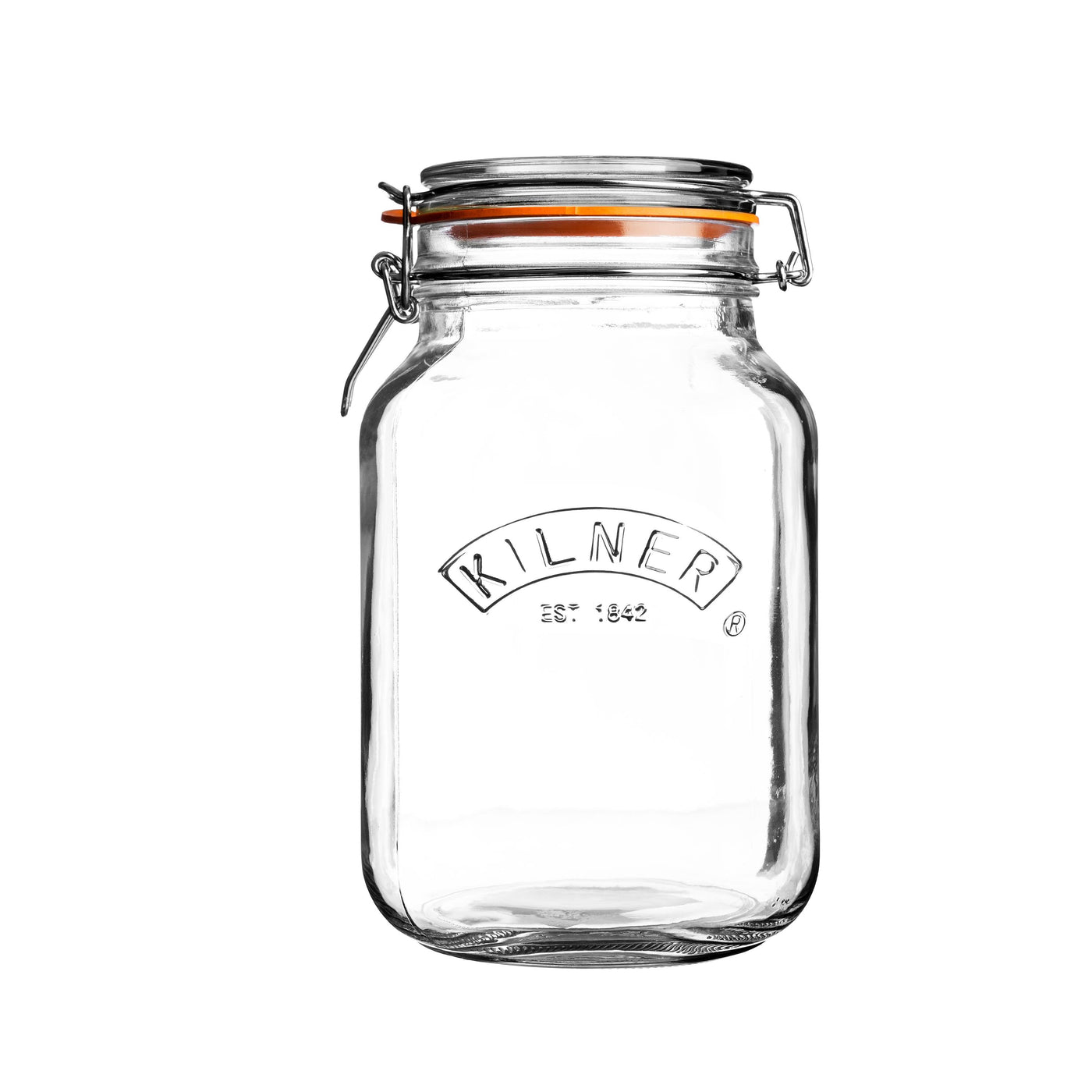 Square Clip Top Jar 1.5 Litre