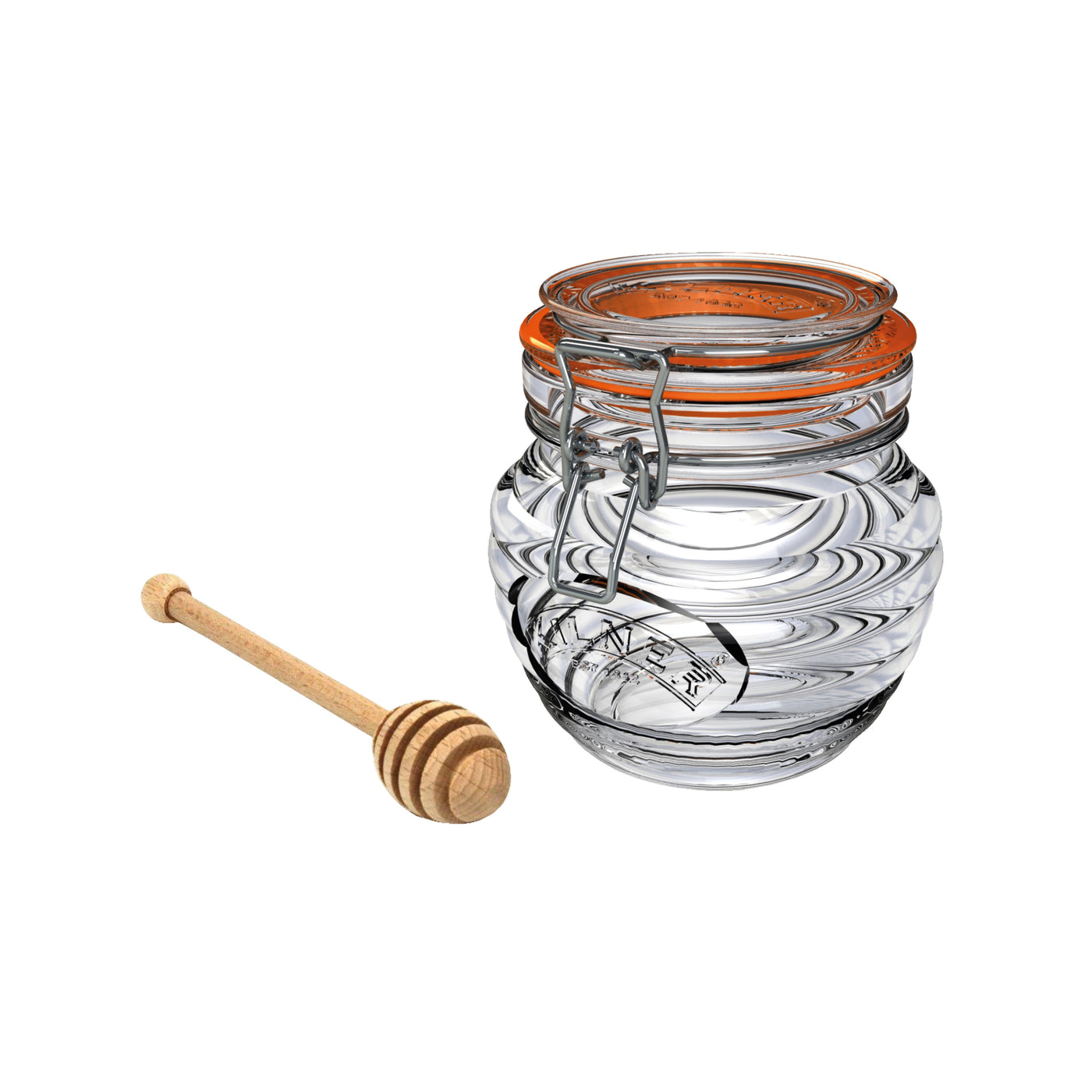 Honey Pot And Spoon 400ml