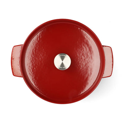 Empire Red Covered Round Casserole 26cm/5.2L