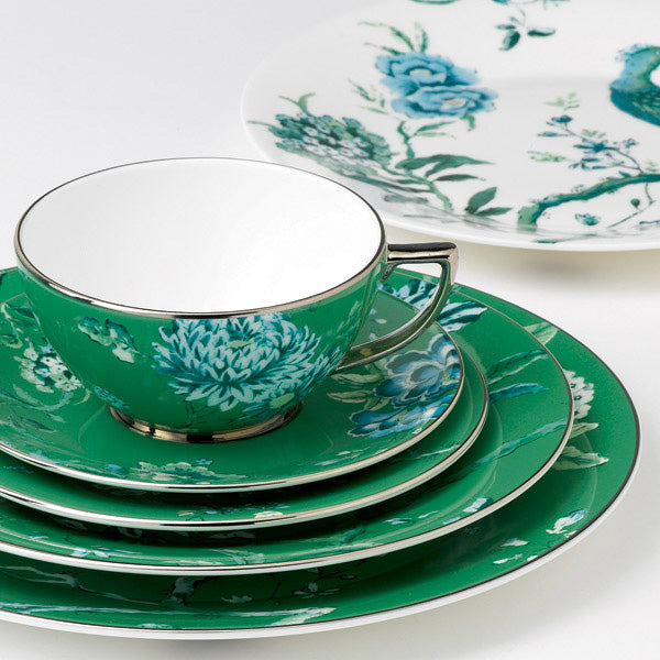 Jasper Conran At   Chinoiserie Green Teacup & Saucer Pair Set