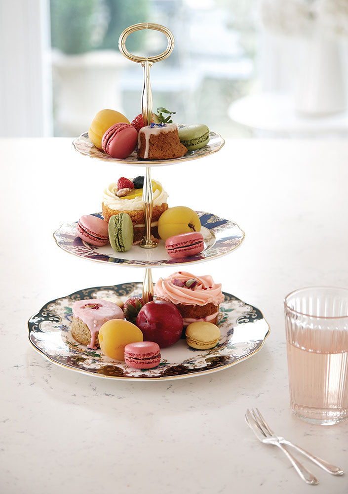 Royal Albert 100 Years 3 Tier Cake Stand: 1900, 1910, 1940