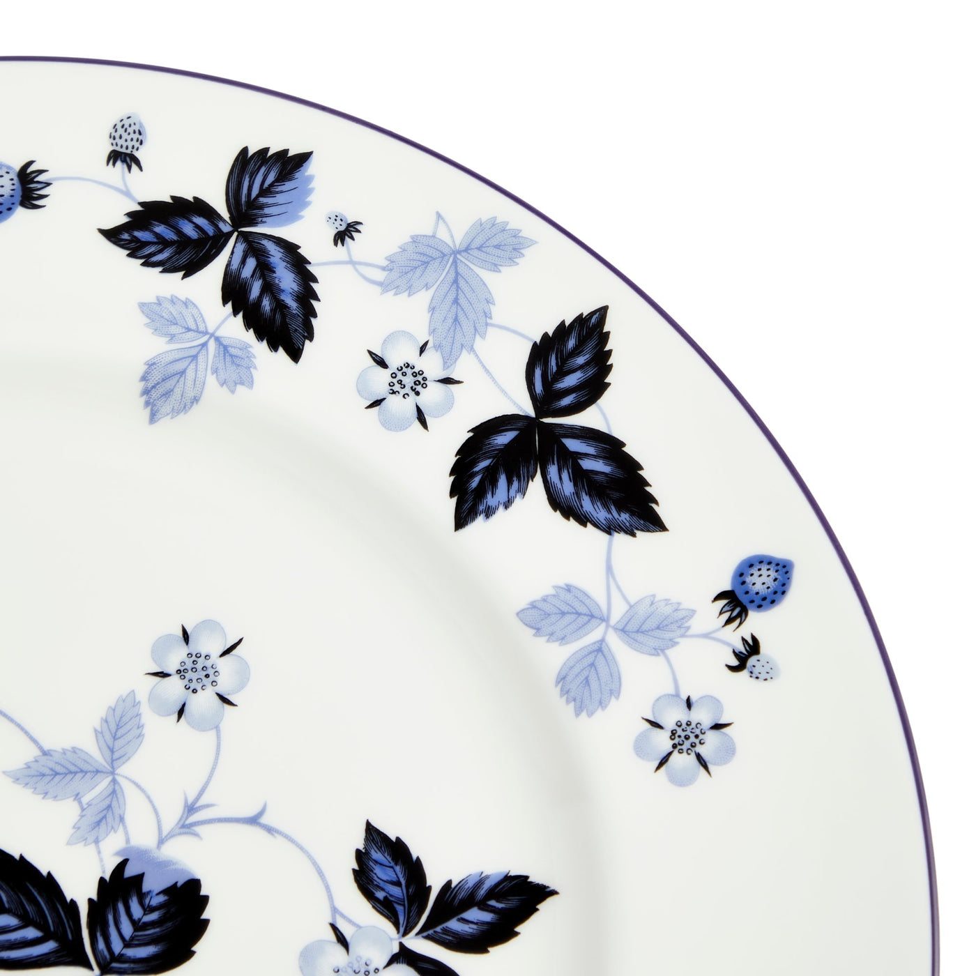 Wild Strawberry Inky Blue Plate 21cm